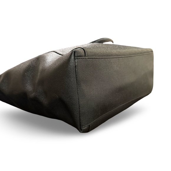 Coach Ava Tote Black Crossgrain Leather Gold Hardware Shoulder Bag F57526 - Picture 5 of 14